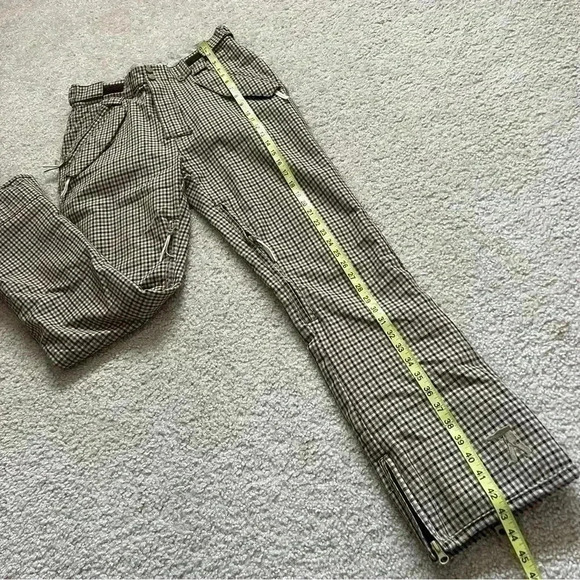 Special Blend Revolver Waterproof 15K Ski Snowboarding Pants Men XS Beige Plaid - Picture 6 of 16
